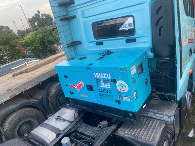 MÁY PHÁT ĐIỆN ISUZU 33KVA CHẠY CONTAINER LẠNH