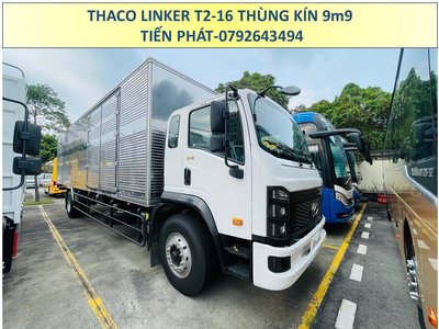 Xe tải Thùng dài 9m9 Thaco Linker T2-16 Thùng Kín Tải Trọng 8 Tấn.