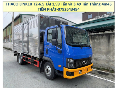 Xe Tải Thaco LINKER T2-6.5 Tải Trọng 2 Tấn và 3,5 Tấn Thùng Dài 4m5
