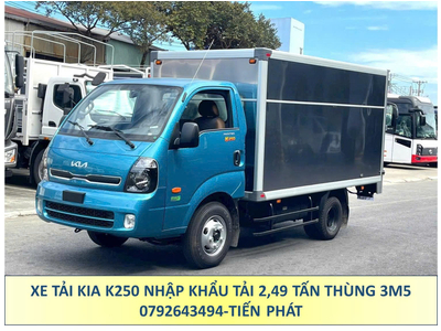 Xe Tải 2,5 Tấn KIA Frontier K250 Thùng Kín dài 3,5m và 4,5m Giá Lăn Bánh Mới Nhất
