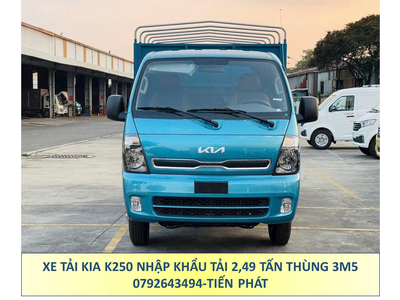 Xe Tải 2,5 Tấn KIA K250 Thùng Mui Bạt Thùng dài 3m5 4m5