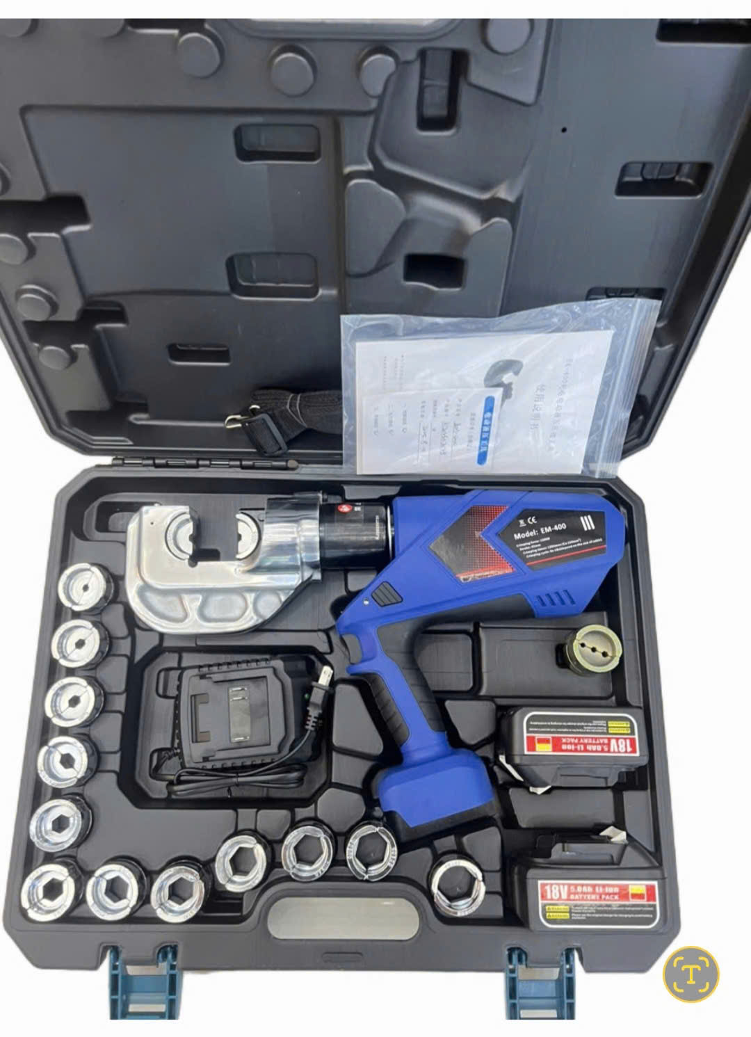 Máy ép cos thủy lực dùng pin EM-400