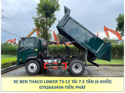 XE BEN THACO LINKER T3-12 TẢI 7.5 TẤN THÙNG 6 KHỐI