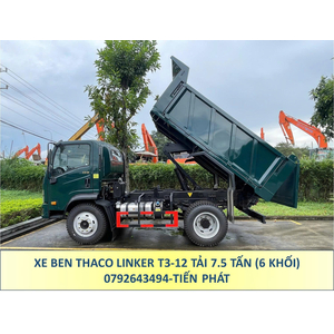 XE BEN THACO LINKER T3-12 TẢI 7.5 TẤN THÙNG 6 KHỐI
