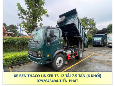 XE BEN THACO LINKER T3-12 TẢI 7.5 TẤN THÙNG 6 KHỐI