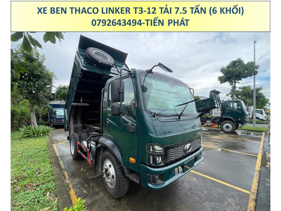 XE BEN THACO LINKER T3-12 TẢI 7.5 TẤN THÙNG 6 KHỐI