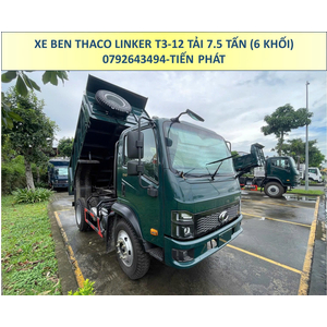 XE BEN THACO LINKER T3-12 TẢI 7.5 TẤN THÙNG 6 KHỐI