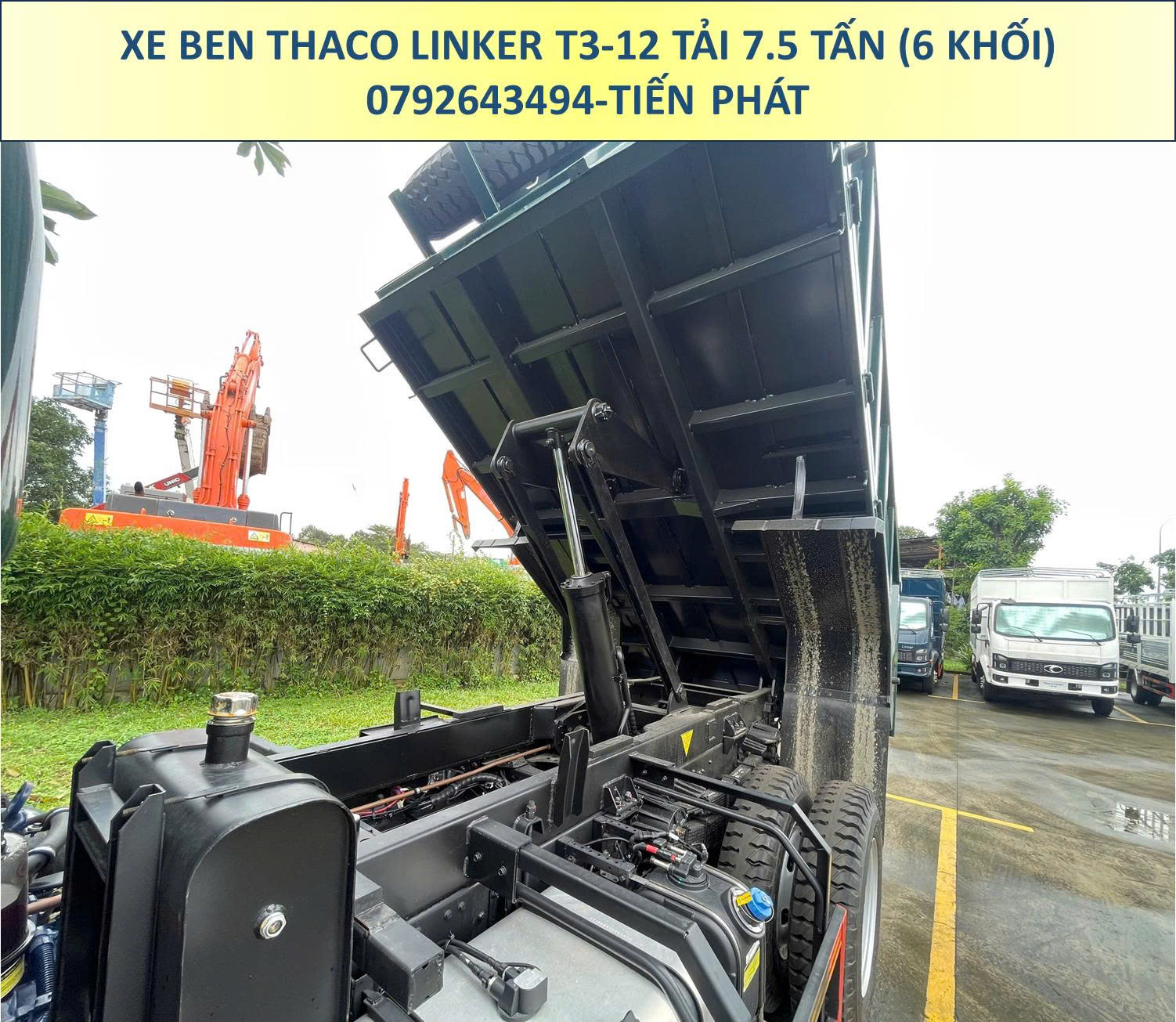XE BEN THACO LINKER T3-12 TẢI 7.5 TẤN THÙNG 6 KHỐI