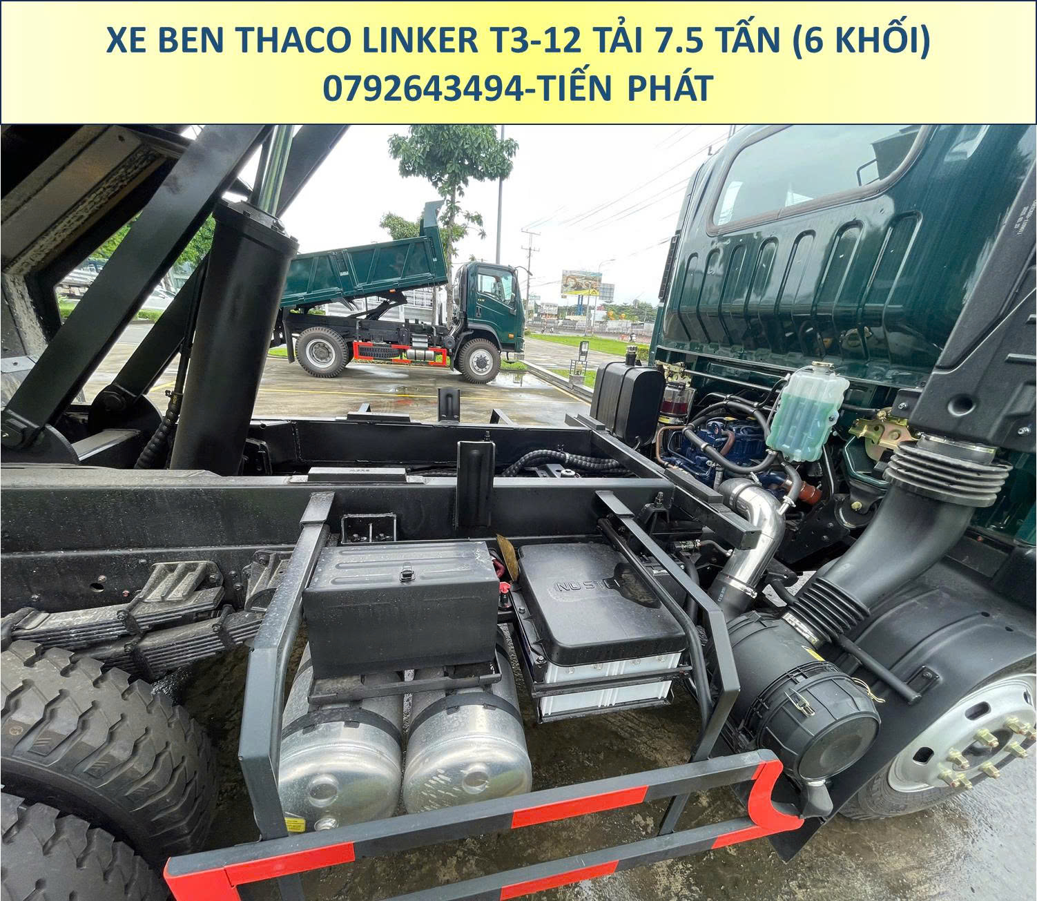 XE BEN THACO LINKER T3-12 TẢI 7.5 TẤN THÙNG 6 KHỐI