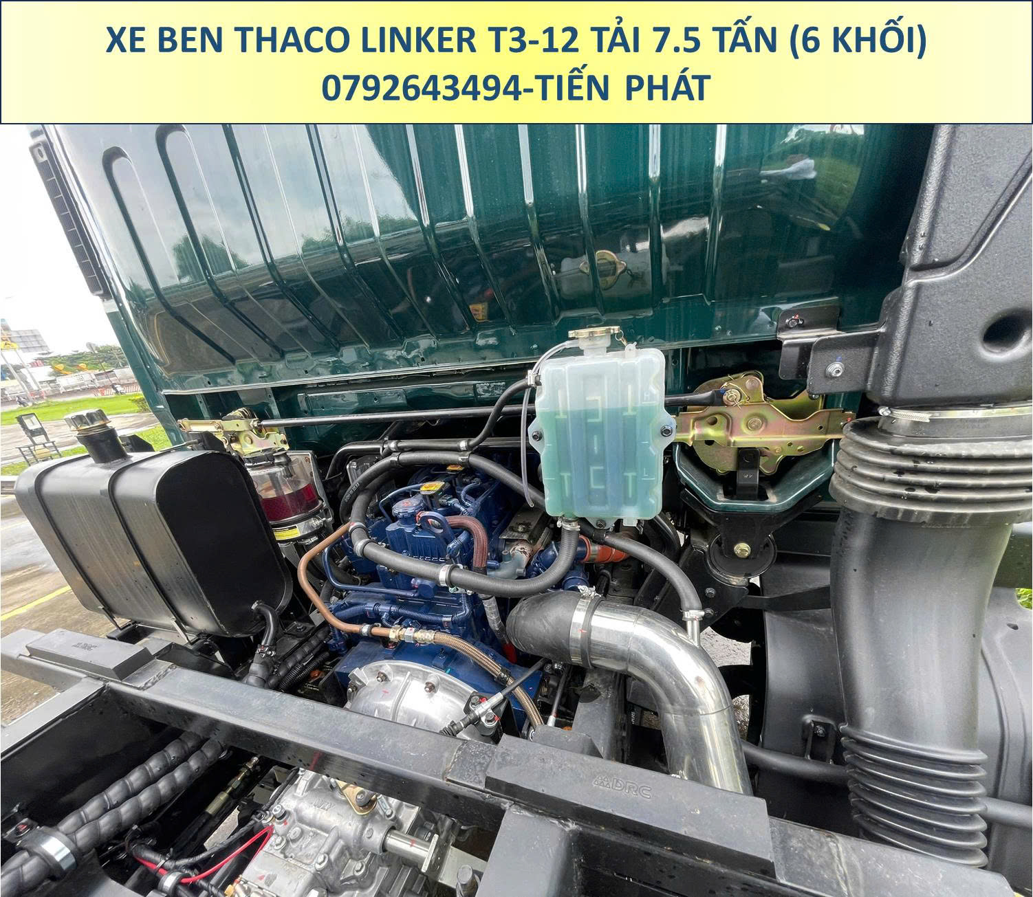 XE BEN THACO LINKER T3-12 TẢI 7.5 TẤN THÙNG 6 KHỐI