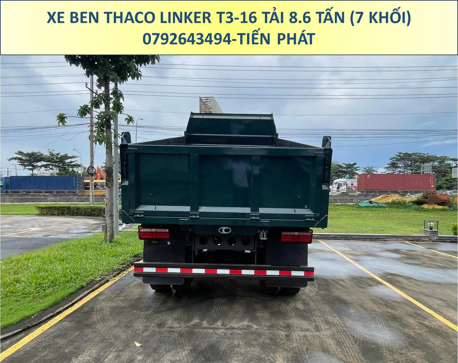 XE BEN 2 CẦU THACO LINKER T3-16 TẢI 8.6 TẤN THÙNG 7 KHỐI