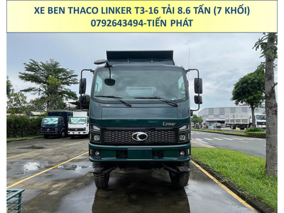 XE BEN 2 CẦU THACO LINKER T3-16 TẢI 8.6 TẤN THÙNG 7 KHỐI