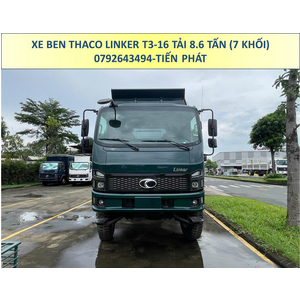 XE BEN 2 CẦU THACO LINKER T3-16 TẢI 8.6 TẤN THÙNG 7 KHỐI