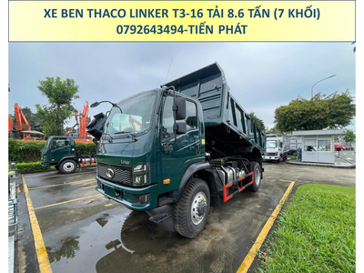 XE BEN 2 CẦU THACO LINKER T3-16 TẢI 8.6 TẤN THÙNG 7 KHỐI