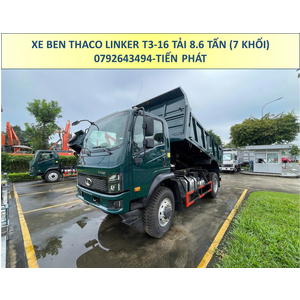 XE BEN 2 CẦU THACO LINKER T3-16 TẢI 8.6 TẤN THÙNG 7 KHỐI