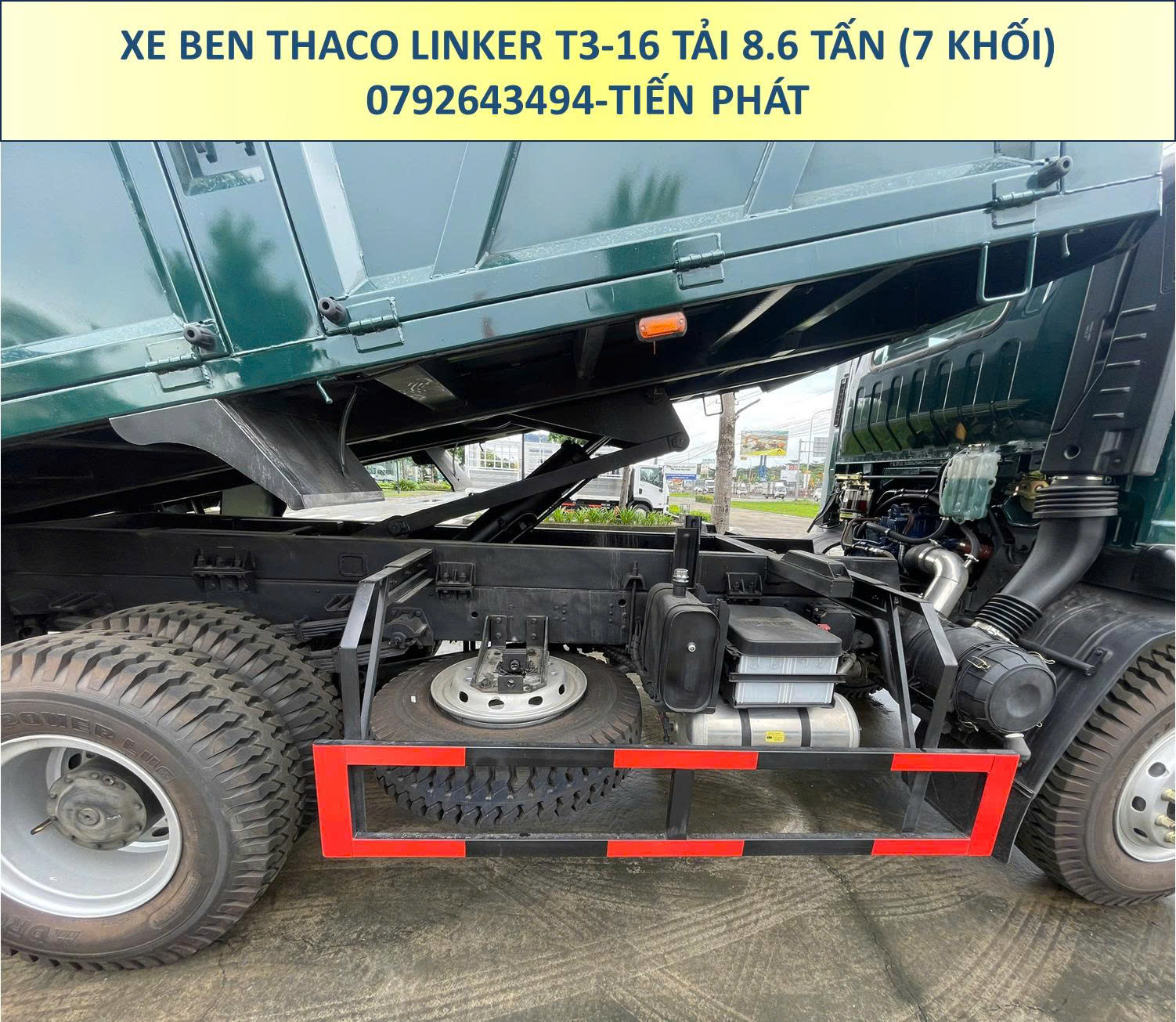 XE BEN 2 CẦU THACO LINKER T3-16 TẢI 8.6 TẤN THÙNG 7 KHỐI
