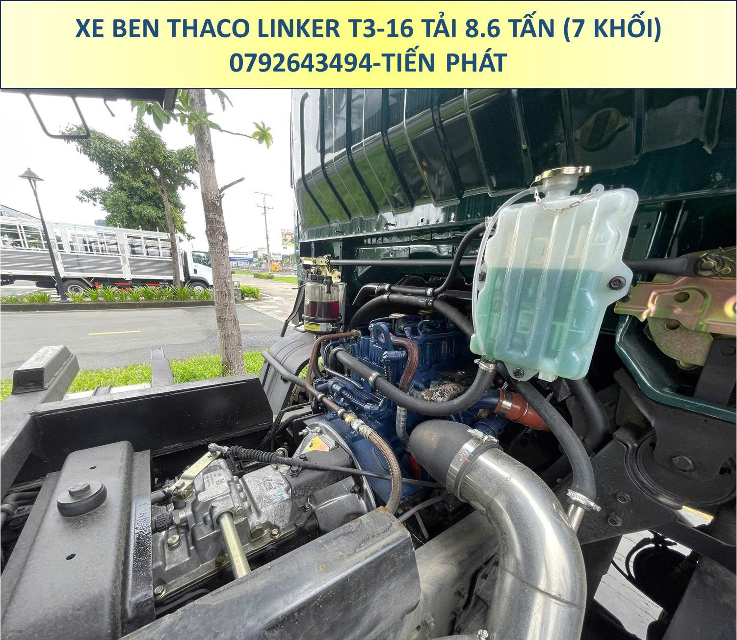 XE BEN 2 CẦU THACO LINKER T3-16 TẢI 8.6 TẤN THÙNG 7 KHỐI