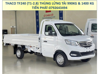 Xe Tải Thaco Thùng Lửng Dài 3m25 TF240 (T1-2.8) Tải Trọng 990Kg Và 1,4 Tấn
