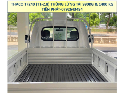 Xe Tải Thaco Thùng Lửng Dài 3m25 TF240 (T1-2.8) Tải Trọng 990Kg Và 1,4 Tấn