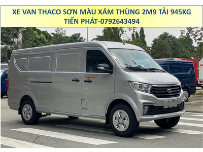 Xe Van Thaco Thùng 2m9 Tải 945Kg Sơn Màu Xám Chạy 24/24 TP.HCM