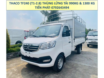 Xe Tải Thaco Thùng Mui Bạt Dài 3m25 TF240 (T1-2.8) Tải Trọng 990Kg và 1,3 Tấn
