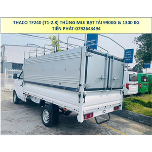 Xe Tải Thaco Thùng Mui Bạt Dài 3m25 TF240 (T1-2.8) Tải Trọng 990Kg và 1,3 Tấn