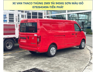 Xe Van Thaco Thùng 2m9 Tải 945Kg Sơn Màu Đỏ Tiêu Chuẩn Chạy 24/24 TP.HCM