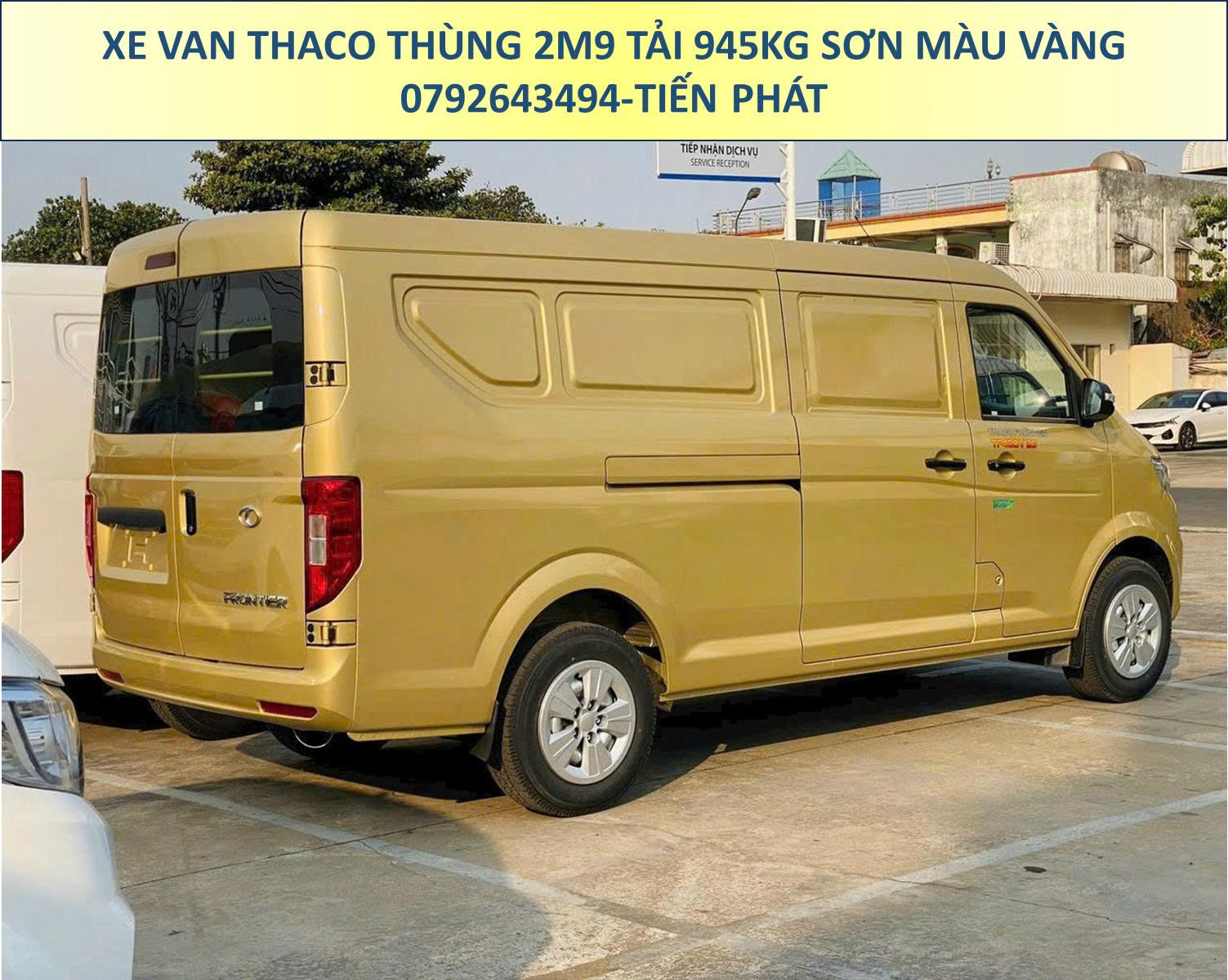 Xe Van Thùng 2m9 Tải 945Kg Sơn Màu Vàng Chạy 24/24 TP.HCM