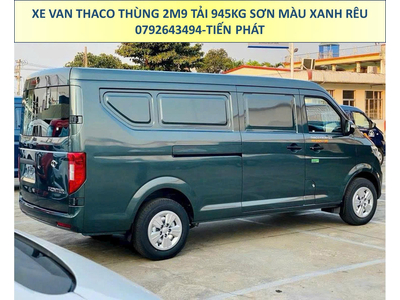 Xe Van Thaco Thùng 2m9 Tải 945Kg Sơn Màu Xanh Rêu Chạy 24/24 TP.HCM