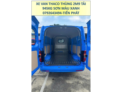 Xe Van Thaco Thùng 2m9 Tải 945Kg Sơn Màu Xanh Chạy 24/24 TP.HCM