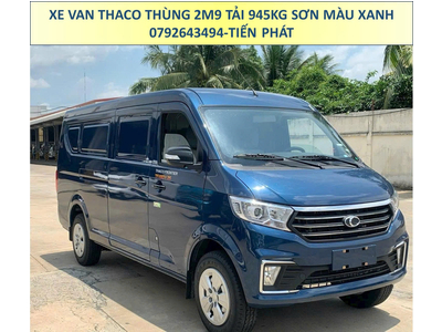 Xe Van Thaco Thùng 2m9 Tải 945Kg Sơn Màu Xanh Tiêu Chuẩn Chạy 24/24 TP.HCM