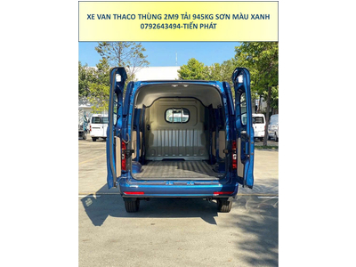 Xe Van Thaco Thùng 2m9 Tải 945Kg Sơn Màu Xanh Tiêu Chuẩn Chạy 24/24 TP.HCM