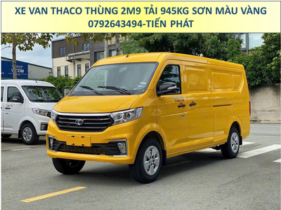 Xe Van Thaco Thùng 2m9 Tải 945Kg Sơn Màu Vàng Tiêu Chuẩn Chạy 24/24 TP.HCM