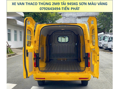 Xe Van Thaco Thùng 2m9 Tải 945Kg Sơn Màu Vàng Tiêu Chuẩn Chạy 24/24 TP.HCM