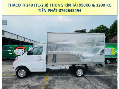 Xe Tải Thaco Thùng Kín Dài 3m25 TF240 (T1-2.8) Tải Trọng 990Kg Và 1,2 Tấn
