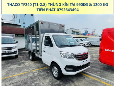 Xe Tải Thaco Thùng Kín Dài 3m25 TF240 (T1-2.8) Tải Trọng 990Kg Và 1,2 Tấn