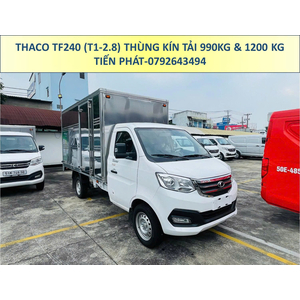 Xe Tải Thaco Thùng Kín Dài 3m25 TF240 (T1-2.8) Tải Trọng 990Kg Và 1,2 Tấn