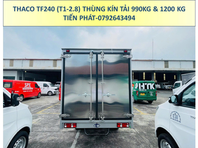 Xe Tải Thaco Thùng Kín Dài 3m25 TF240 (T1-2.8) Tải Trọng 990Kg Và 1,2 Tấn