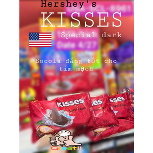 Socola hershey kisses special dark (mỹ)