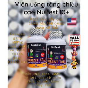 Viên uống tăng chiều cao Nubest Tall 10+