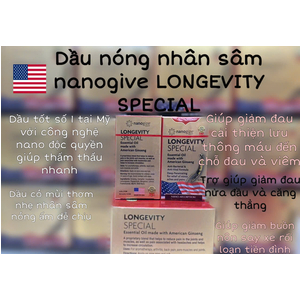Dầu sâm Nanogize Longevity Special (mỹ)