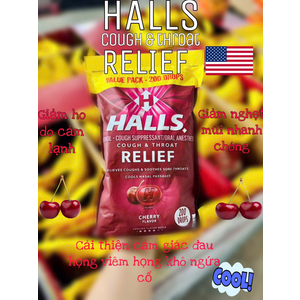Kẹo giảm ho đau cổ Hall (mỹ)