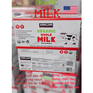 Sữa tươi whole milk Kirkland (mỹ)