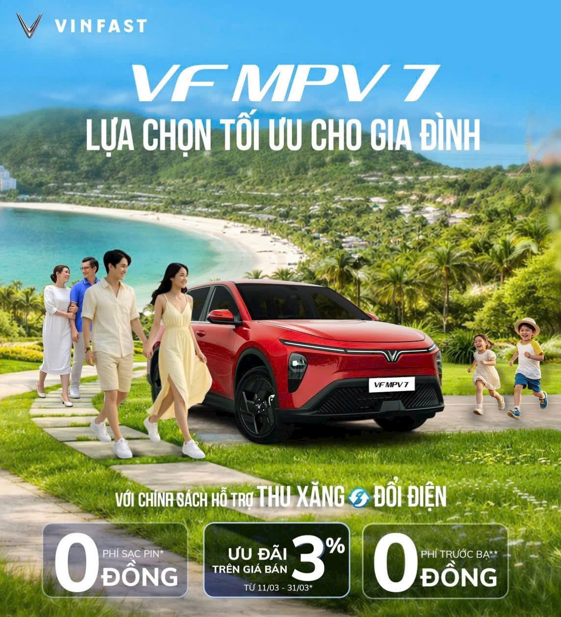XE GIA ĐÌNH 7 CHỖ - VINFAST LIMO GREEN & VINFAST MPV7 ÁP ĐẢO DOANH SỐ NHÓM XE XĂNG