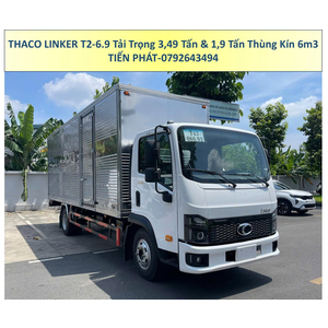 Xe Tải Thaco Linker T2-6.9 Thùng dài 6m3 tải 1,9 Tấn và 3,49 Tấn
