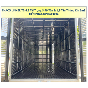 Xe Tải Thaco Linker T2-6.9 Thùng dài 6m3 tải 1,9 Tấn và 3,49 Tấn
