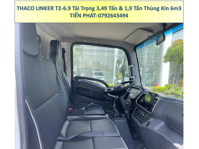 Xe Tải Thaco Linker T2-6.9 Thùng Kín dài 6m3 tải 1,9 Tấn và 3,49 Tấn