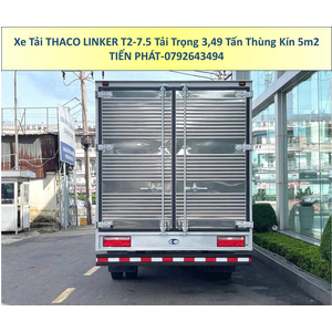 Xe Tải Thaco Linker T2-7.5 Tải Trọng 3,49 Tấn Thùng Kín 5m2