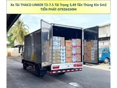 Xe Tải Thaco Linker T2-7.5 Tải Trọng 3,5 Tấn Thùng Kín 5m2