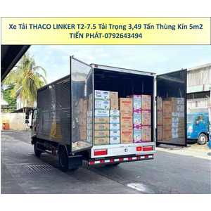 Xe Tải Thaco Linker T2-7.5 Tải Trọng 3,49 Tấn Thùng Kín 5m2